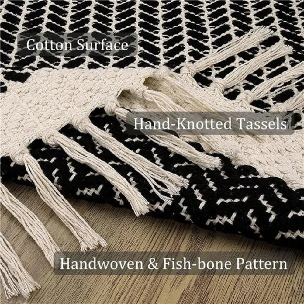 Boho Bathroom Rugs, Small 2x3 Front Door Mat Lightweight Kitchen Rug